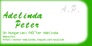 adelinda peter business card
